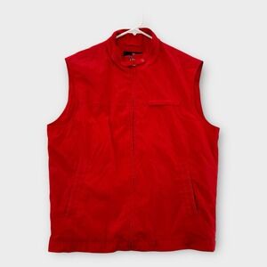 Vintage Tonino‎ Lamborghini Vest Mens XL Red Lightweight Softshell
